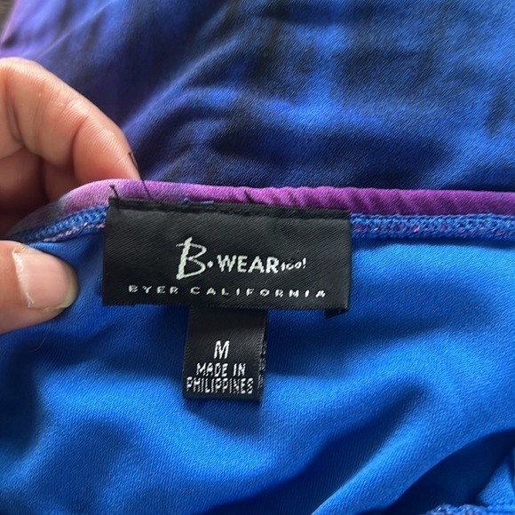 B.Wear Too Women’s Blue/Purple Tie Dye Maxi Dress Size M - Picture 8 of 13